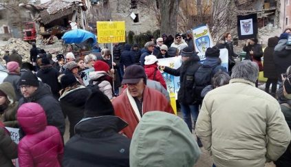 protesta-grisciano-arquata-terremoto